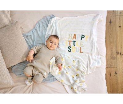 Pack of 3 Happy Fruits Lemon Muslins 80 cm