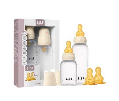 2 Biberons en Plastique BIBS Latex Ivory 150/270 ml