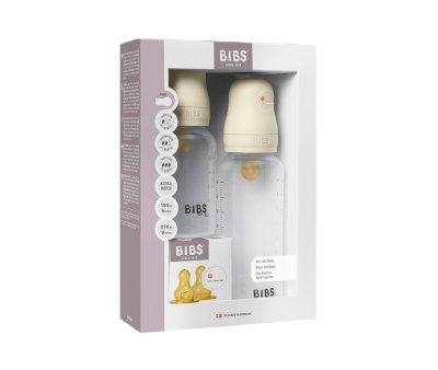 2 Biberons en Plastique BIBS Latex Ivory 150/270 ml