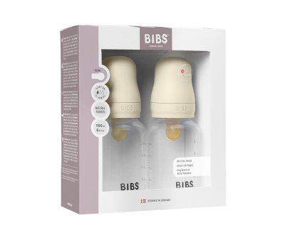 2 Biberons en Plastique BIBS Latex Ivory 150 ml