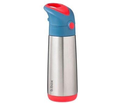 Thermal Bottle with Straw 500ml Blue Blaze
