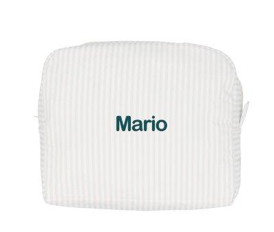 Necessaire verde grande personalizvel Dorset