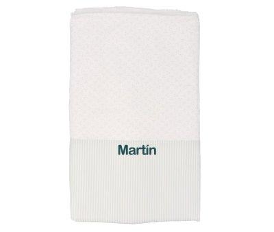 Manta Coralina Dorset Verde Personalizable