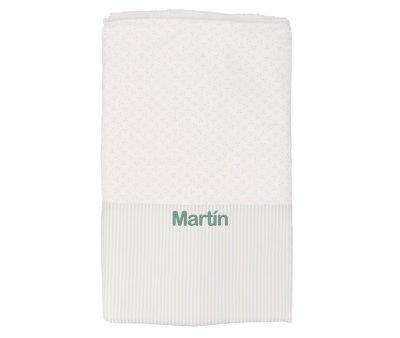 Manta Coralina Dorset Verde Personalizable