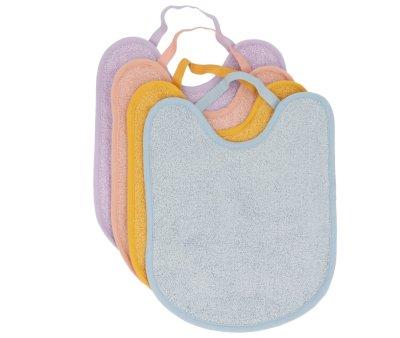 Pack de 4 Babetes Turco Azul/Mostada/Rosa/Malva