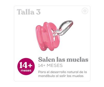 2 Anatomical Pacifiers Day & Night Pink Garnet Heart