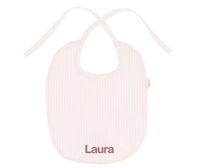 Babero  Algodn Dorset Rosa Personalizable