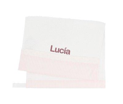 Toalla Guardera Dorset Rosa Personalizable