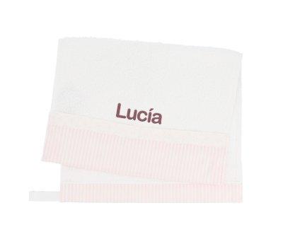 Toalla Guardera Dorset Rosa Personalizable
