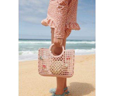 Beach Bag Samantha with Charms Rose