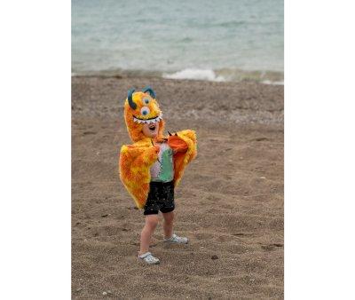 Costume Cape Giggle The Monster Orange/Jaune T. 4-6 ans