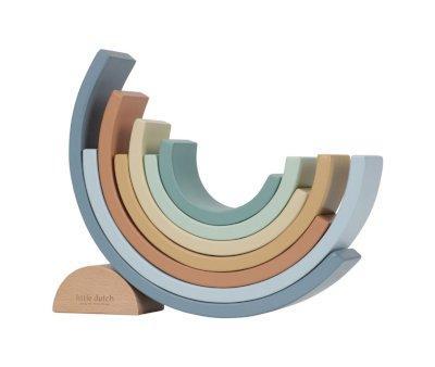 Stackable Wooden Rainbow Forest Friends FSC