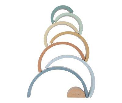 Stackable Wooden Rainbow Forest Friends FSC