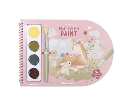 Libro da colorare Acquerelli Fairy Garden