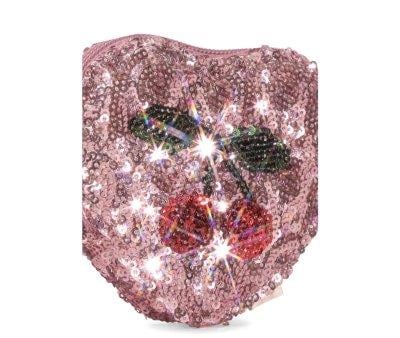 Monedero Heart Sequin Mellow Rose