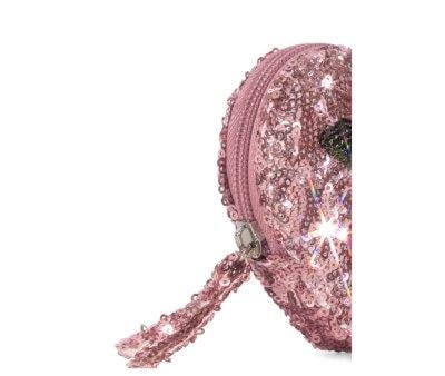 Monedero Heart Sequin Mellow Rose