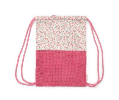 Mochila Saco Playa Sunny Flowers Multicolor Personalizable