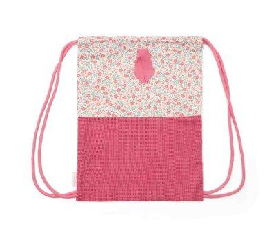 Mochila Saco Playa Sunny Flowers Multicolor Personalizable