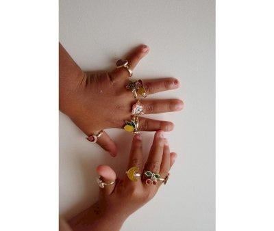 Lot de 12 Bagues Multicolores