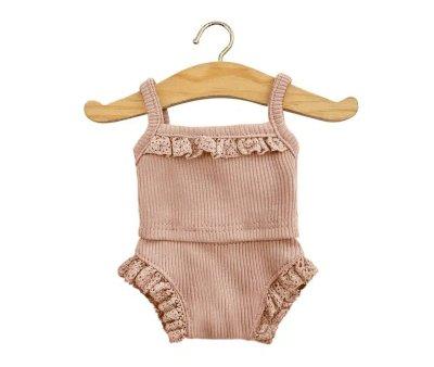Les P'tits Basiques Ribbed and Lace Underwear Petals for Gordis Doll