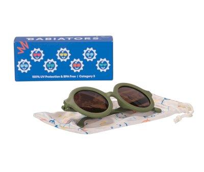 Gafas de Sol Flexibles (0-24meses) Euro Round Amber Lenses Wild Moss