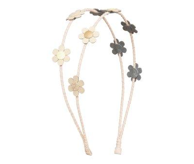 Diadema Doble Daisy Alice Dorado