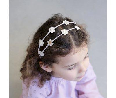 Diadema Doble Daisy Alice Dorado