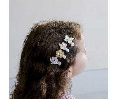 8 Mini Pinces  Cheveux Fleurs