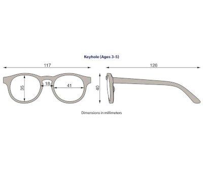 Gafas de Sol Flexibles Navigators (3-5aos) Baby Blue Amber Lenses