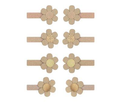 8 Mini Pinces  Cheveux Daisy
