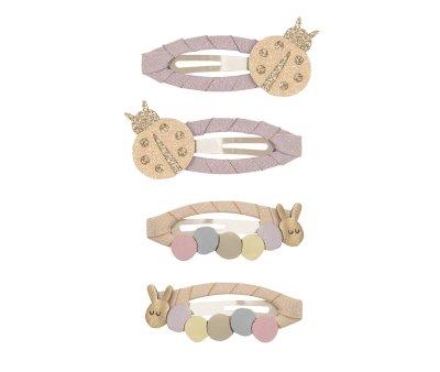 4 Barrettes Ladybird & Caterpillar