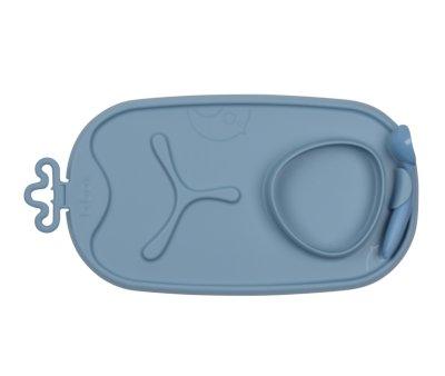 Vassoio Silicone Roll + Go con Cucchiaino Ocean
