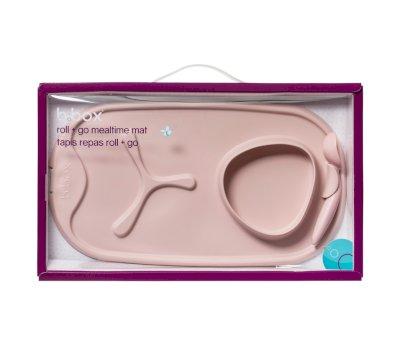 Vassoio Silicone Roll + Go con Cucchiaino Blush