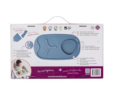 Vassoio Silicone Roll + Go con Cucchiaino Blush