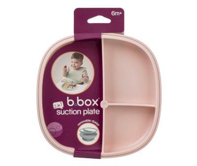 Plato 2 en 1 con Ventosa y Compartimentos Extrables Blush