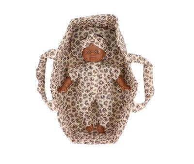 Poupe Soft Ondine avec Couffin, Combinaison et Bandeau Lo