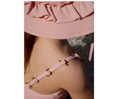 Cappellino Spiaggia Fleuri Powder Pink