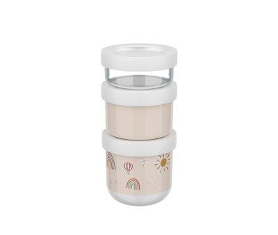 Pack 3 Dispensadores de Comida Apilable Mio Sunshine & Rainbow