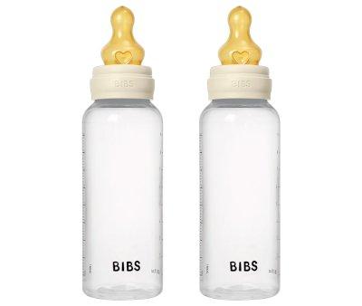 2 Biberons en Plastique BIBS Latex Ivory 270 ml