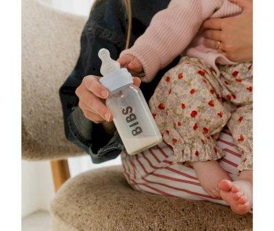 Biberon Plastica BIBS Silicone Baby Blue 150ml