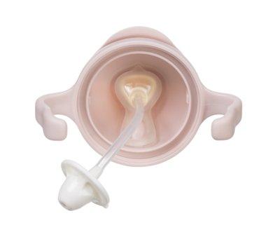 Copo com palhinha flexvel Blush