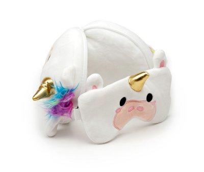 Cuscino da Viaggio con Maschera Relaxeazzz Unicorn
