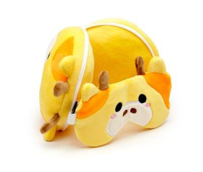 Cuscino da Viaggio con Maschera Relaxeazzz Giraffe