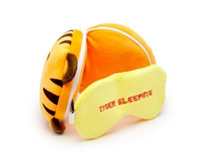 Cuscino da Viaggio con Maschera Relaxeazzz Tiger