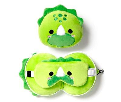 Cuscino da Viaggio con Maschera Relaxeazzz Adoramals Dinosaur