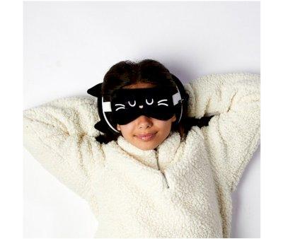 Cuscino da Viaggio con Maschera Relaxeazzz Feline Fine Cat