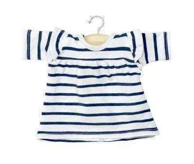 Robe Melody en Jersey  Rayures Bleu Marine pour Poupe Gordis