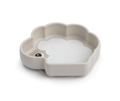 Piatto Fondo Antiscivolo Silicone Stick&Stay Sheepy Sand