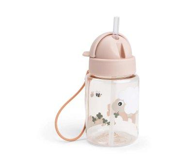 Botella Plstico con Pajita Tiny Farm Powder