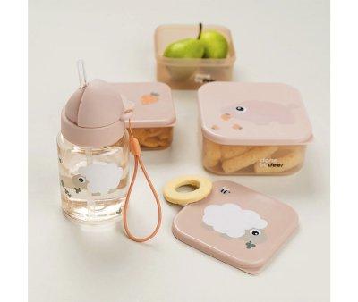 Botella Plstico con Pajita Tiny Farm Powder